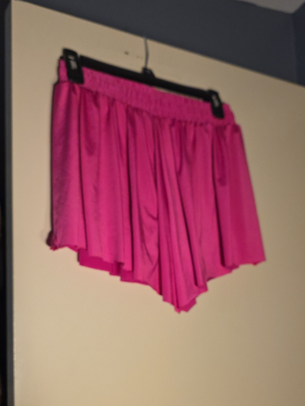 Women’s Hot Pink Ruffle Drawstring Shorts - Picture 6 of 6